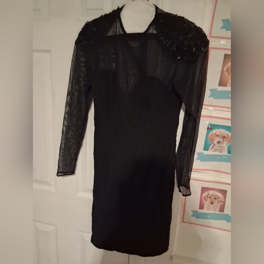 Elegant Black Lace Dress